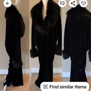 VelvetZephyr Black Duster